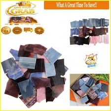 Glass Mosaic Scrap Pieces 35oz Assorted Colors Textures for Crafts Jewelry