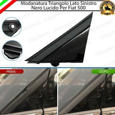 MODANATURA TRIANGOLO SINISTRO NERO LUCIDO LATO GUIDA PER FIAT 500