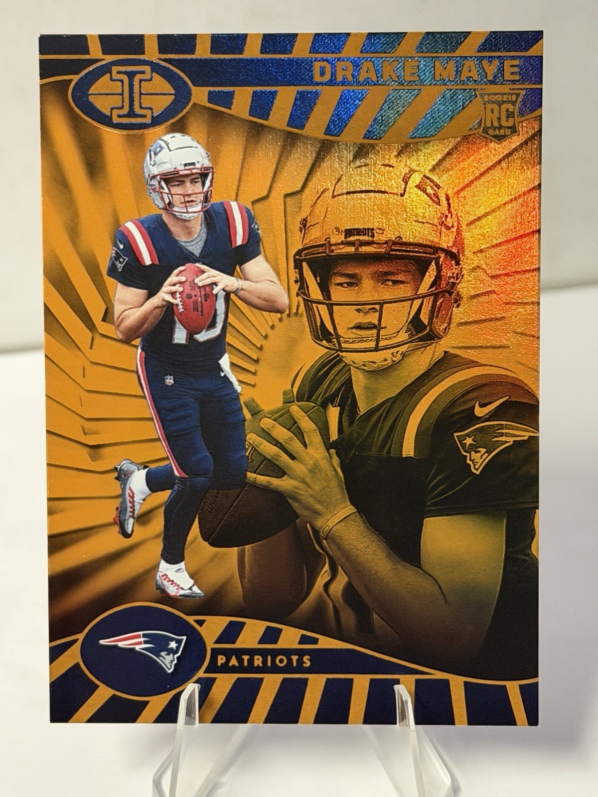 Drake Maye (RC) #59 Panini Illusions 2024 - Orange Trophy Collection