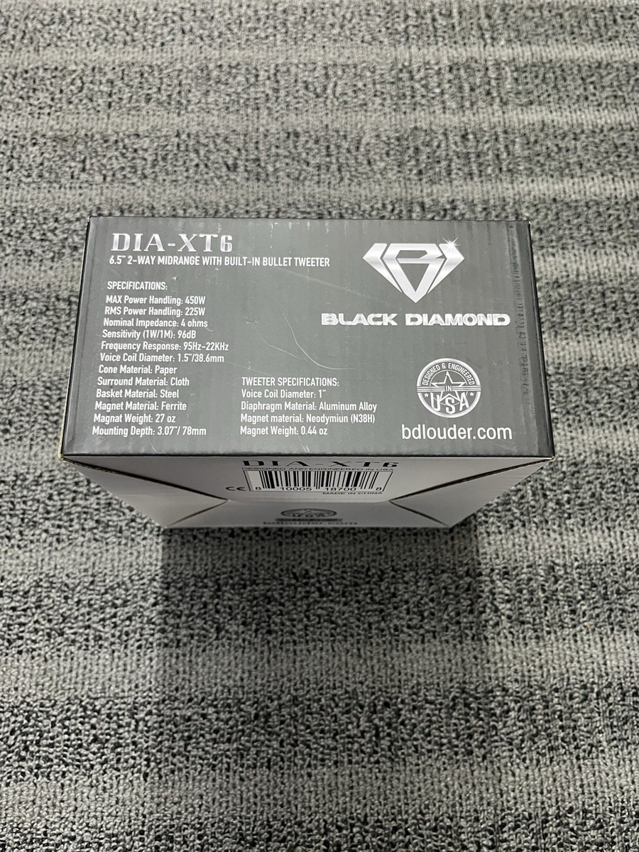 Black Diamond DIA-XT6 6.5 inch 2-Way Mid-Range Speaker(s) - Black
