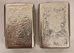park industries murfreesboro tenn cigarette case Vintage Floral Etched Cigarette Case