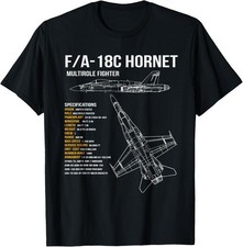 NEW LIMITED! F/A-18C Hornet T-Shirt - MADE IN USA