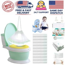Portable  Odorless 100 Pack Potty Training Liners for Kids - Travel Essential