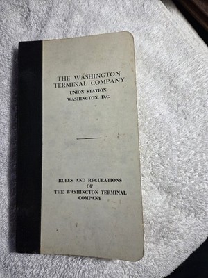 1978 Washington Terminal Union Station DC Rule Book