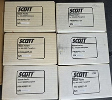 Lot of 6 Scott Safety Mask Radios for AV-2000 Facepiece | Working Condition