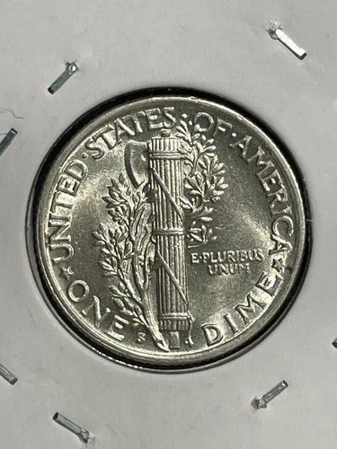 1941 S - Silver Winged (Mercury) Dime - a very nice uncirculated coin