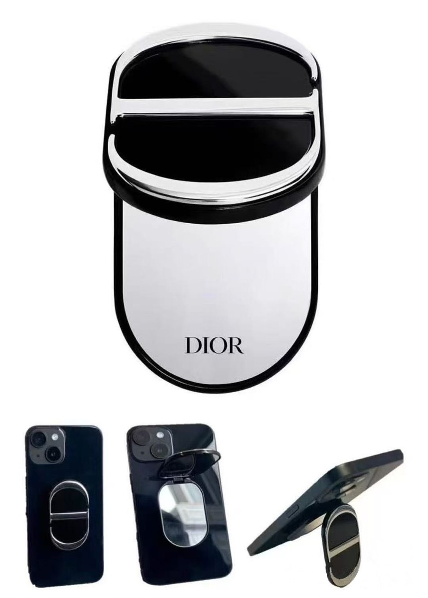 Dior New CD Logo Makeup Mirror with Phone Holder Stand Dual Mirror