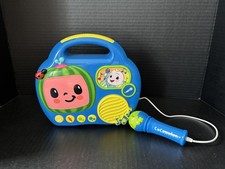 COCOMELON MY 1ST SING ALONG TODDLER BOOMBOX W/ BUILT IN MICROPHONE-18MO TESTED