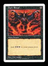 * * 1x Dark Ritual x1 * * 5th Edition MTG MP Moderately Played