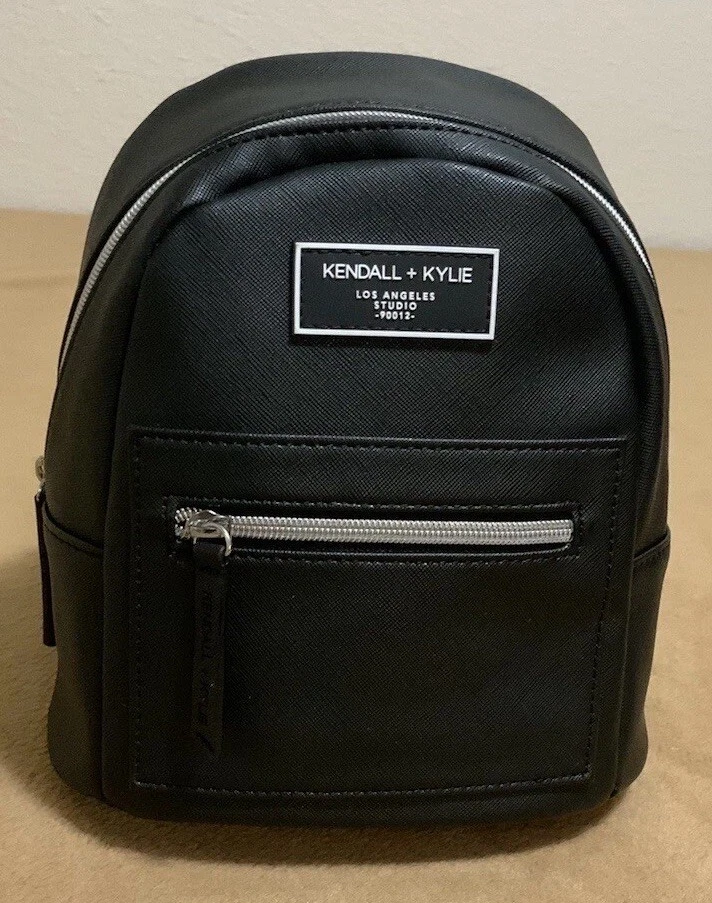 Kendall & Kylie Black Textured Backpack kendall + kylie medium backpack | Five Below main image 4