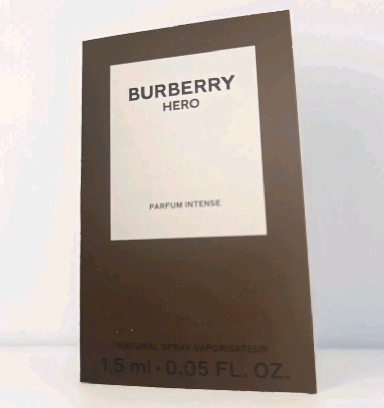 BURBERRY HERO Parfum Intense Cologne 1.5ml/.05oz Men's Fragrance Vial