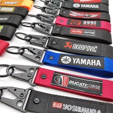 Motorcycle Key Ring Culture Keychain Car Embroidery Fabric Weaving Keyring 1PC