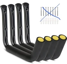 100 LB Capacity (15") Heavy Duty Garage Storage Hooks (4Pack) Missing Hardware 