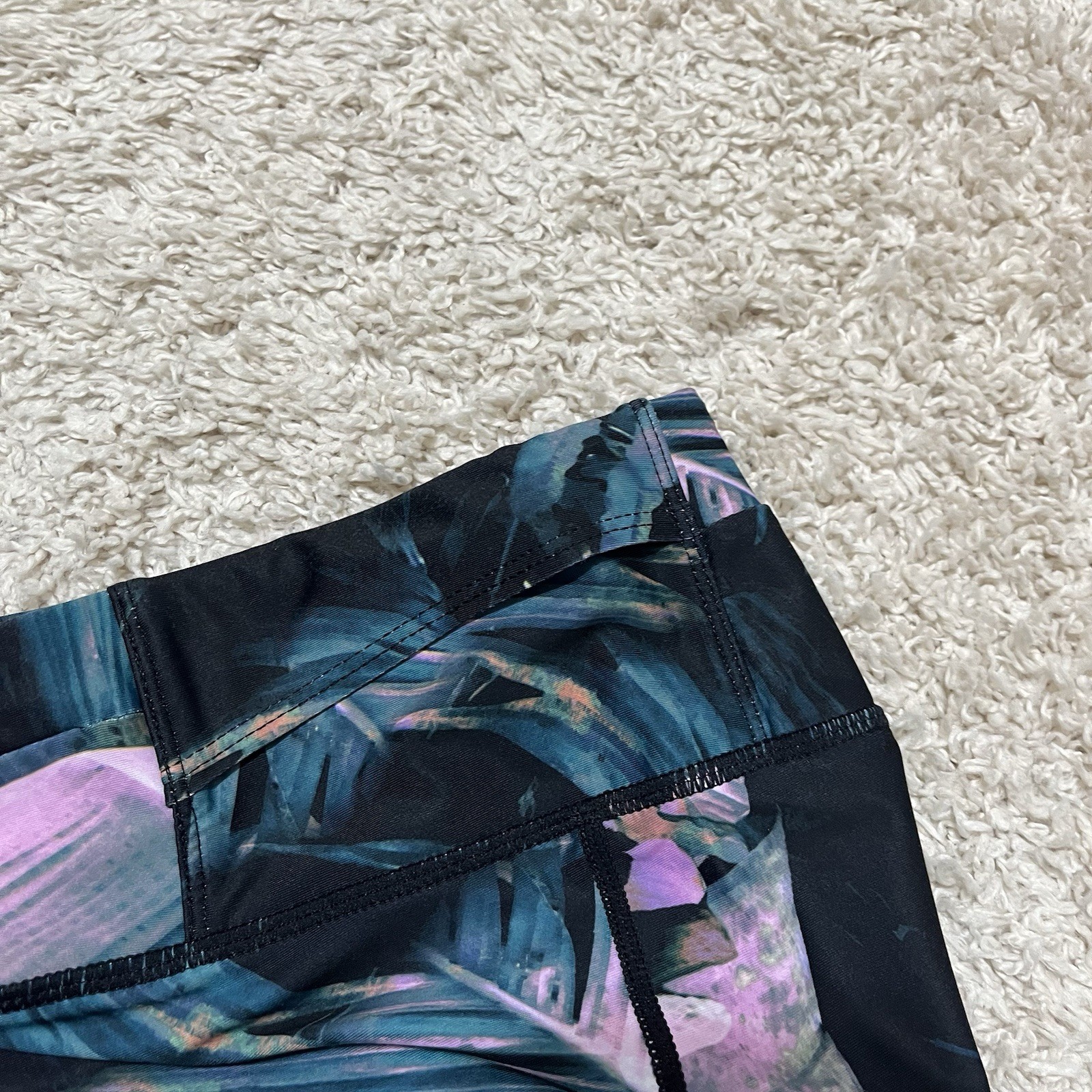 Fabletics Small Tropical Leaf Print High Waisted … - image 8