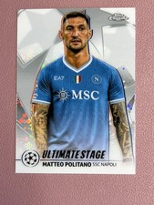 2025-26 Topps UEFA UCC Matteo Politano Ultimate Stage Chrome #US-40 Napoli