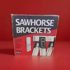 Fulton by Dalton Sawhorse Brackets Black Model 100 New 1 Pair NIB NEW