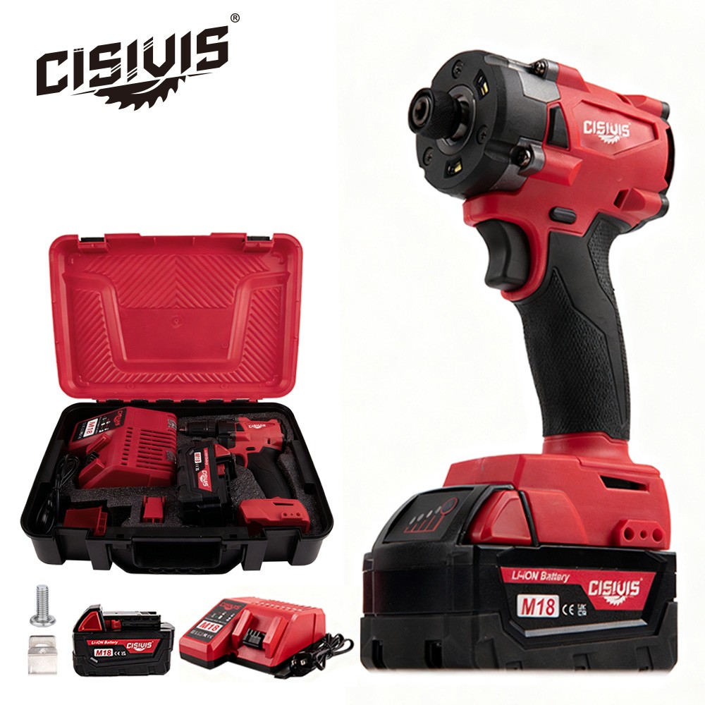Cordless Brushless 1/4" Hex Impact Driver With Bettery & Charger -Clearance Sale