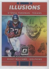 2017 Donruss Optic Illusions Red Prizm 35/99 D'Onta Foreman Ricky Williams lz7