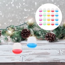  50Pcs Vending Machine Fillable Balls Plastic Balls Twisting Balls Toys (Mixed