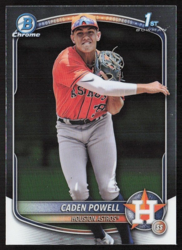 2025 Bowman Chrome Prospects Caden Powell #BCP-212 GS1-8