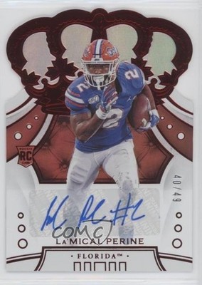 2020 Panini Chronicles Draft Picks 40/49 La'Mical Perine #71 Rookie Auto RC 00gy