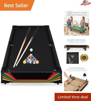 Arcade Style Tabletop Billiard Table with Accessories - Perfect for Kids