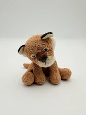 RUSS Luv Pets Lion Plush Avonna Brown Sitting Soft Toy Terrycloth Lovey 5"