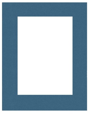 Bilderrahmen-Passepartout Carta da Zuchhero blau