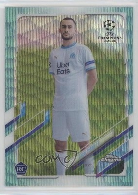 2020 Chrome UEFA Champions League Aqua Wave Refractor Lucas Perrin Rookie RC uk2