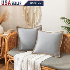 Chic Striped Pillow Covers Decorative Cushion Cases Modern Farmhouse Decor New