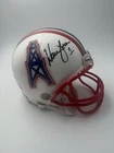 Warren Moon Houston Oilers Autographed Mini Helmet Beckett Certified