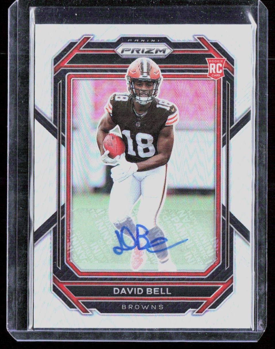 2022 Panini Prizm #334 David Bell RC Silver Prizm Rookie Autograph