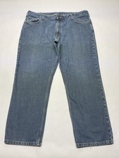 Carhartt Relaxed Fit Denim Blue Jeans 42x32 actual 41x30 Workwear Chore Farm