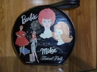 Vintage 1963 Barbie Midge round carry zippered case