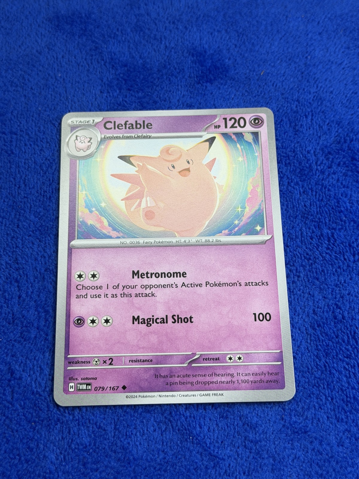 Clefable 79/167 Pokemon SV: Twilight Masquerade