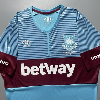 WEST HAM UMBRO 2015/2016 FOOTBALL SOCCER AWAY JERSEY #27 DIMITRI