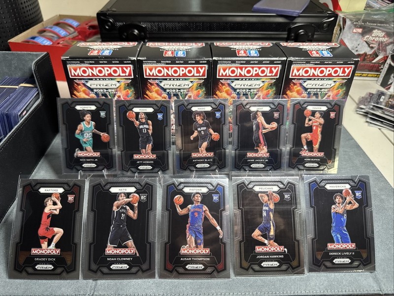 2023‑24 Monopoly Prizm Rookie Lot – Jaquez, Gradey Dick, Ausar, Black (10 RCs)