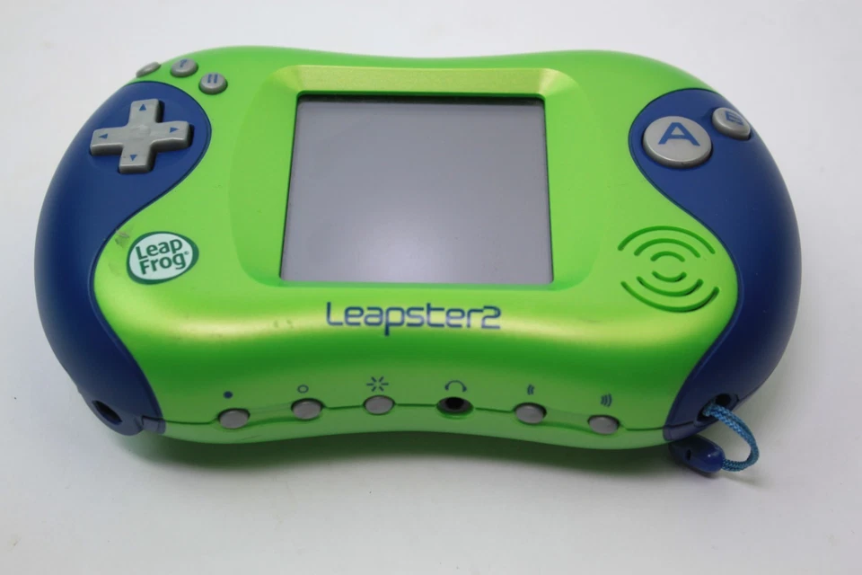 Sistema de juego de aprendizaje LeapFrog Leapster2 verde/azul con 3 cartuchos de juego Foto 4 de 4
