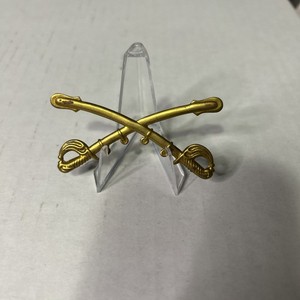 Original Model 1872 U S Cavalry Crossed Sabers Hat Insignia