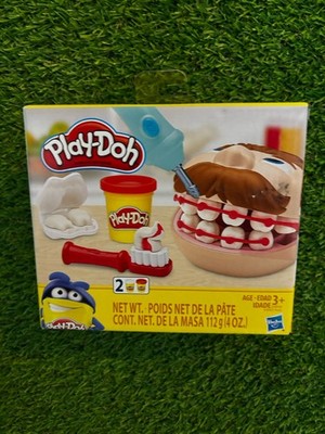 Play-Doh Dentist Drill N Fill Playset Teeth Mold Tools 4oz Compound Hasbro Ages