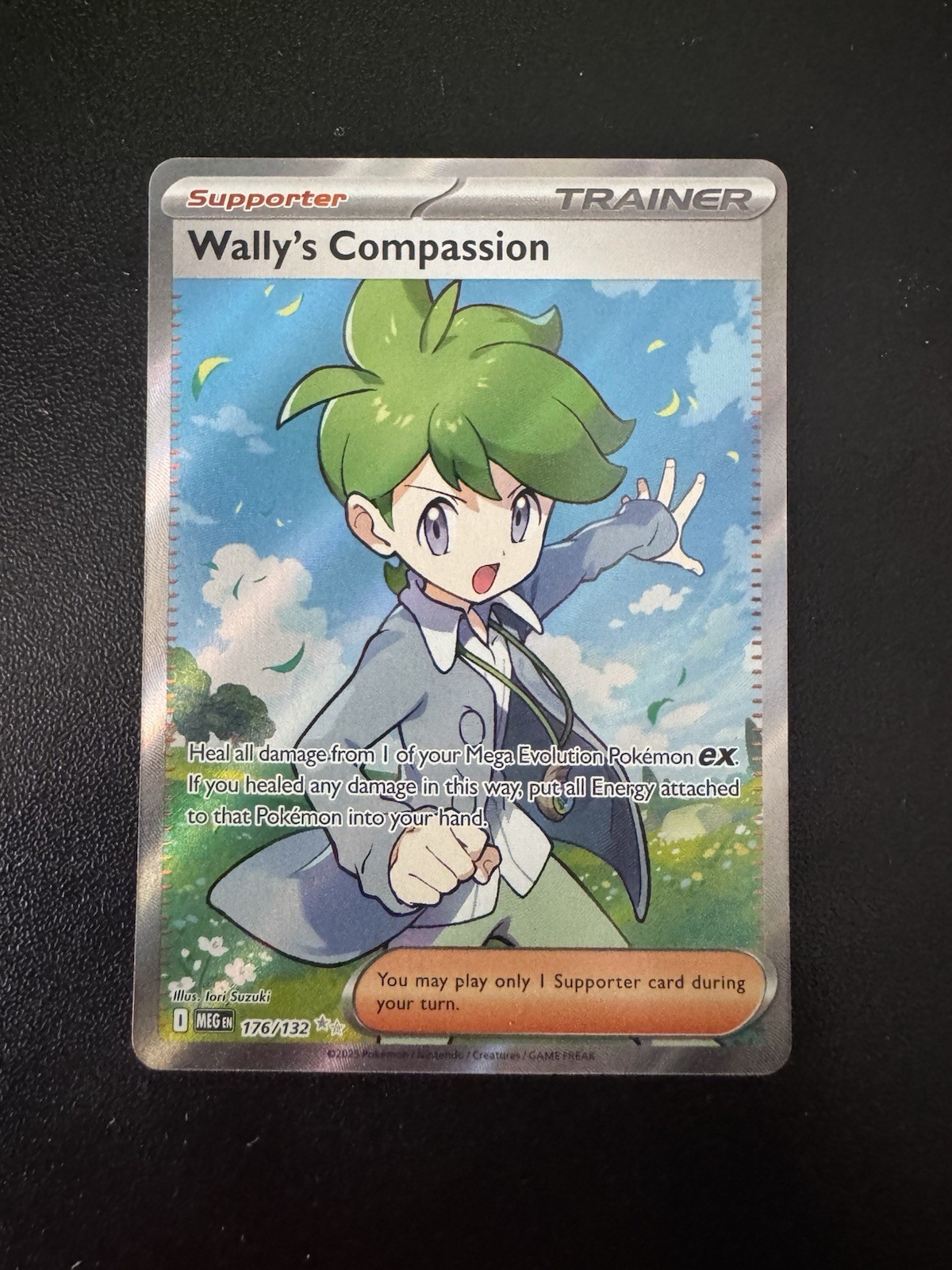 Pokemon WALLY'S COMPASSION 176/132 - Mega Evolution - RARE FULL ART - MINT