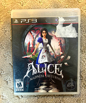 EA Alice: Madness Returns PS3 2011 M Rated Action Horror NTSC-U/C w/ Manual
