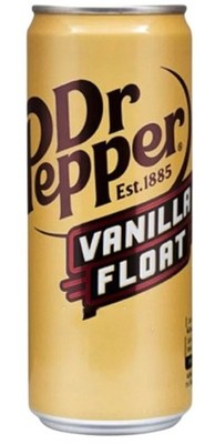 Dr. Pepper Vanilla Float Soft Drink Soda 330 ml / 11.15 fl oz 24 Pack