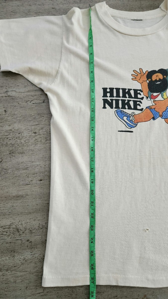 Vintage 70s 80s Nike HIKE NIKE Single Stitch T-Shirt Sz M/L Grail