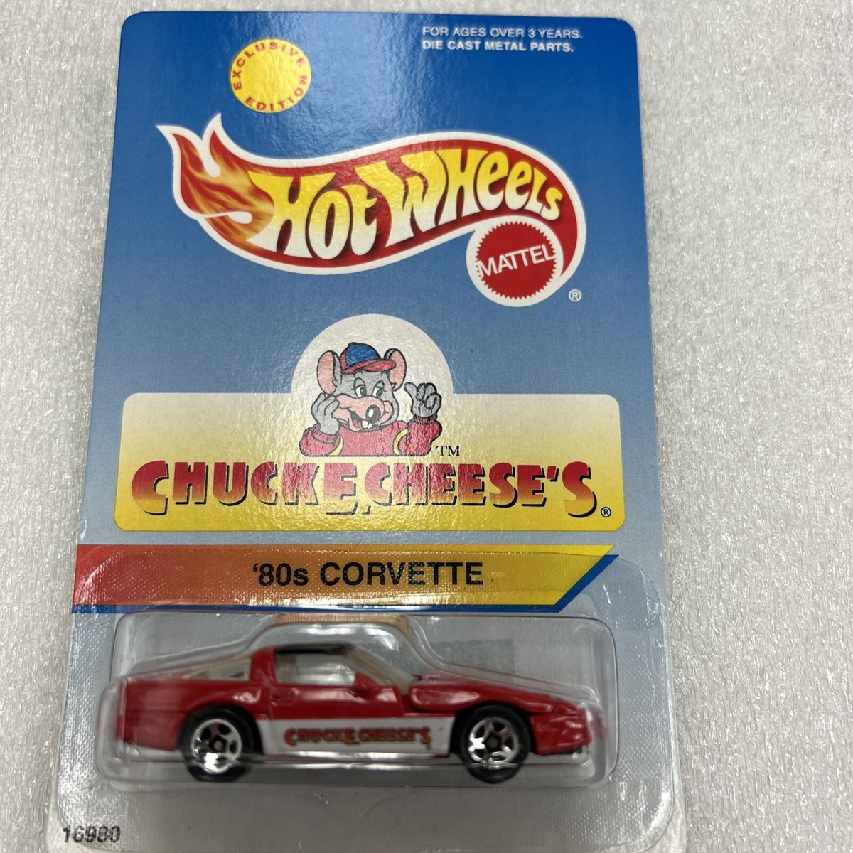 1996 Hot Wheels Chuck E Cheese's '80s Corvette Exclusive Edition