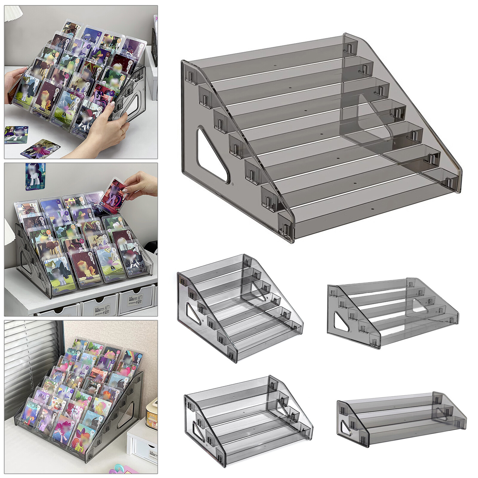3/4/5/6/7 Layers Sport Cards Display Shelf Holder Storage Acrylic Display Stand