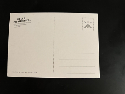 Space Invader Hello My Game Is Postcard Art Print post card 4
