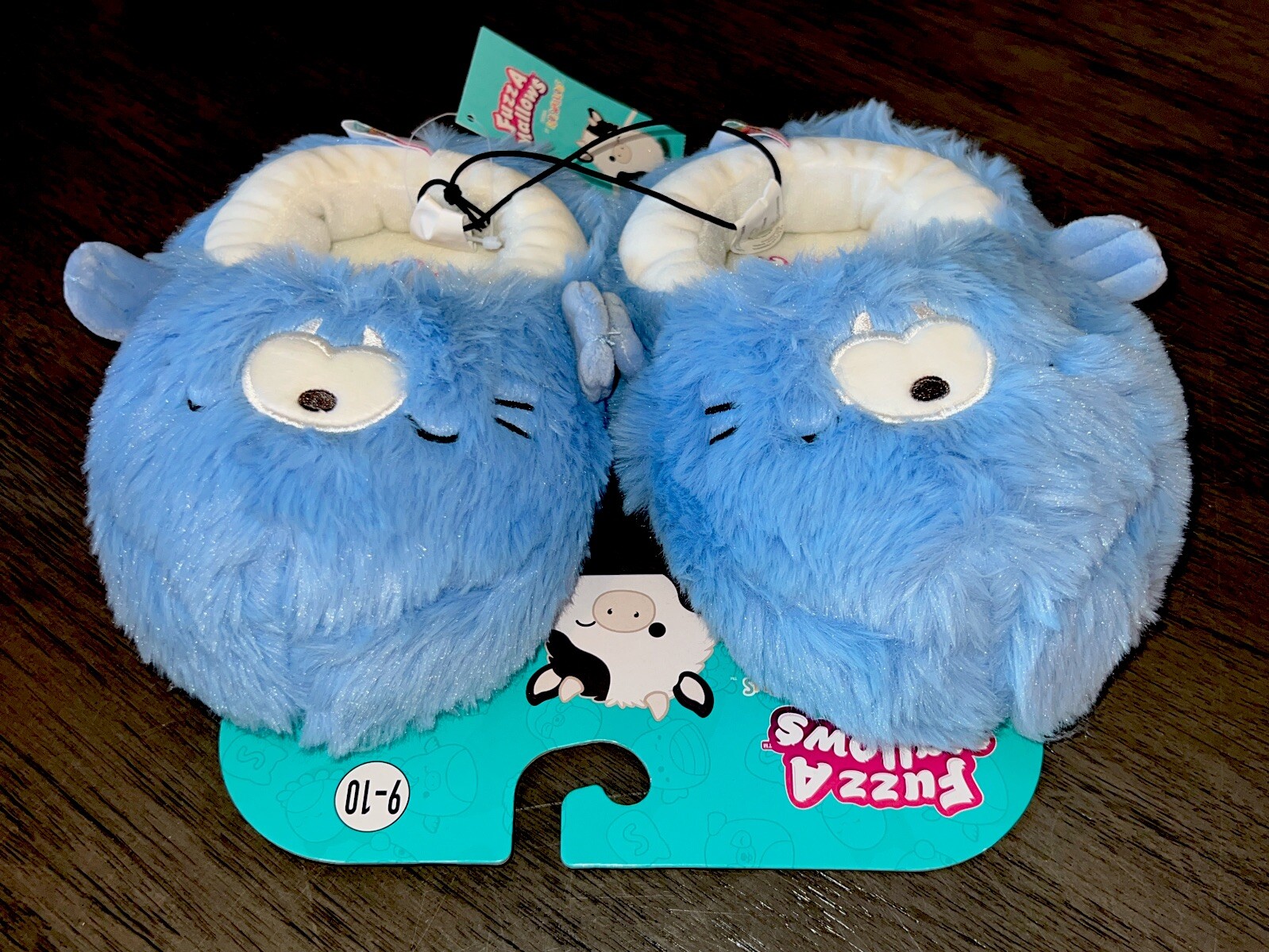 NEW! Squishmallows FuzzAMallows Harvey The Walrus Slippers, Kids 7/8 9/ ...