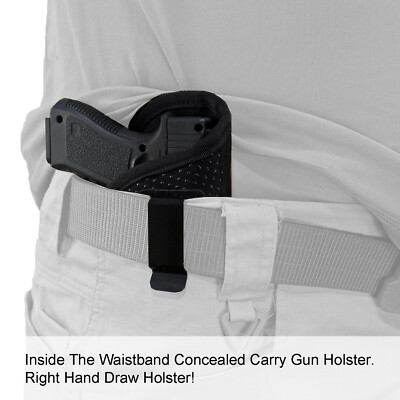 Soft Neoprene IWB Concealed Carry Holster - Right Hand, 3 O'Clock, With Clip (Choose Model)