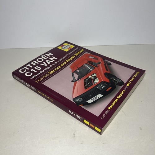 Manual de taller del propietario Haynes 3509 Citroen C15 Van F-S Reg tapa dura - Imagen 3 de 5